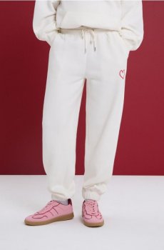 Джогери з флісу - кремовий