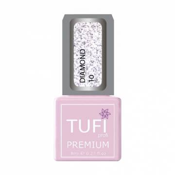 Гель-лак для ногтей Tufi profi Premium Diamond 10 Серебристые искры, 8 мл Гель-лак для ногтей Tufi profi Premium Diamond 10 Серебристые искры, 8 мл
