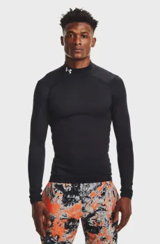 Мужской черный термореглан UA CG Armour Comp Mock Черный XXL Under Armour 1366072-001