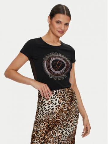 Guess Футболка Logo W4YI24 J1314 Чорний Slim Fit Guess Футболка Logo W4YI24 J1314 Чорний Slim Fit