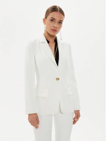 Elisabetta Franchi Піджак GI-094-46E2-V500 Білий Regular Fit Elisabetta Franchi Піджак GI-094-46E2-V500 Білий Regular Fit