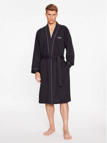 Boss Халат Xmas Kimono 50485920 Чорний Boss Халат Xmas Kimono 50485920 Чорний