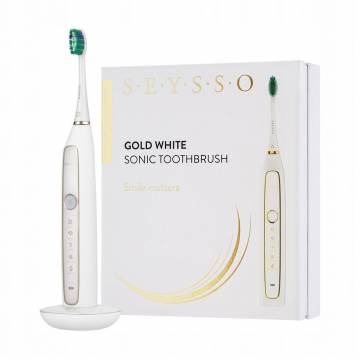 Электрическая звуковая зубная щетка Seysso Gold White, 1 шт Электрическая звуковая зубная щетка Seysso Gold White, 1 шт