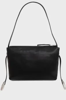 Женская черная кожаная сумка D-ROP SHOULDER Черный ONESIZE Diesel X10724 P9074