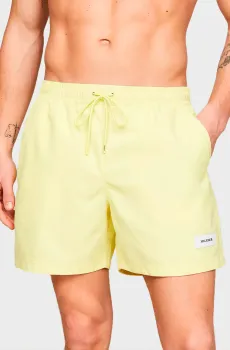 Мужские желтые плавательные шорты MEDIUM DRAWSTRING LABEL Желтый S Tommy Hilfiger UM0UM03215