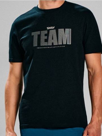 Футболка з принтом - чорний