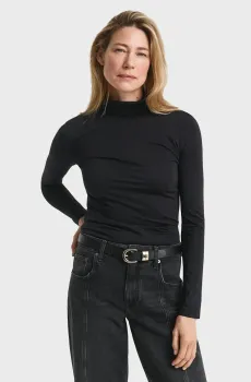 Женский черный гольф LIGHT COTTON LS TURTLENECK Черный XS Gant 4202569
