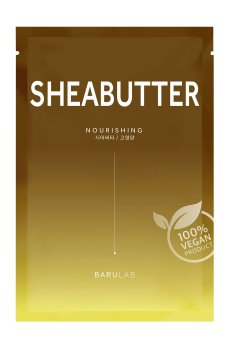 Питательная тканевая маска для лица Barulab The Clean Vegan Shea Butter Mask с маслом ши, 23 г