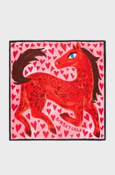 Женский розовый платок Розовый ONESIZE Bimba Y Lola 261BAPN28.10200