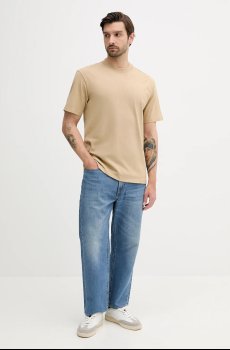 Хлопковая футболка HUGO Dapolino