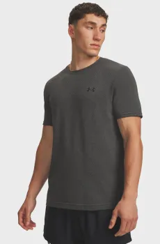 Мужская темно-серая футболка Vanish Seamless Novelty SS-GRN Серый 3XL Under Armour 6010603-709