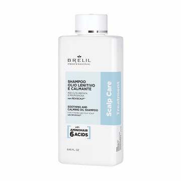 Успокаивающий шампунь-масло для волос Brelil Scalp Care Treatment Soothing Shampoo Oil, 250 мл Успокаивающий шампунь-масло для волос Brelil Scalp Care Treatment Soothing Shampoo Oil, 250 мл