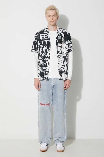 Хлопковый лонгслив Gramicci Original Freedom Oval Longsleeve Tee цвет белый с принтом G3FU.T072 Хлопковый лонгслив Gramicci Original Freedom Oval Longsleeve Tee цвет белый с принтом G3FU.T072