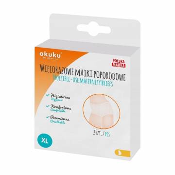 Послеродовые трусы Akuku многоразовые, сетчатые, размер XL, 2 шт (A0235) Послеродовые трусы Akuku многоразовые, сетчатые, размер XL, 2 шт (A0235)