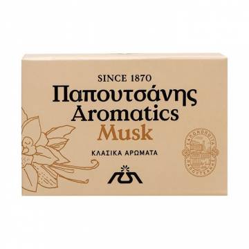 Твердое мыло Papoutsanis Aromatics Белый мускус, 100 г Твердое мыло Papoutsanis Aromatics Белый мускус, 100 г