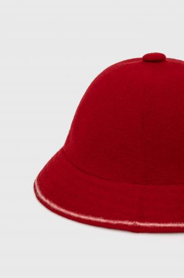 Шерстяная шляпа Kangol цвет красный шерсть