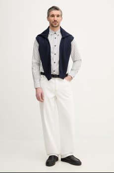 Хлопковая рубашка Emporio Armani