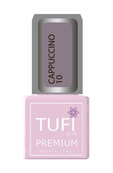 Уценка! Гель-лак для ногтей Tufi profi Premium Cappuccino 10 Тауп, 8 мл