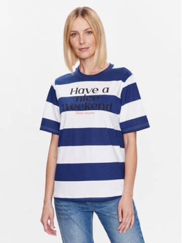 United Colors Of Benetton Футболка 35U4D103E Cиній Relaxed Fit United Colors Of Benetton Футболка 35U4D103E Cиній Relaxed Fit
