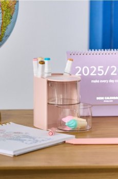Настільний органайзер - пастельний рожевий