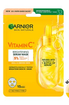 Тканевая маска для лица Garnier Skin Naturals Vitamin C Sheet Mask, 28 г