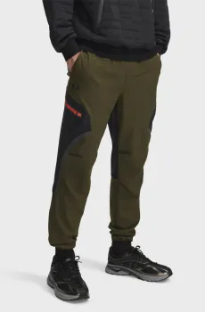 Мужские оливковые спортивные брюки UA Unstoppable Cargo Pant Оливковый XL Under Armour 1390256-308