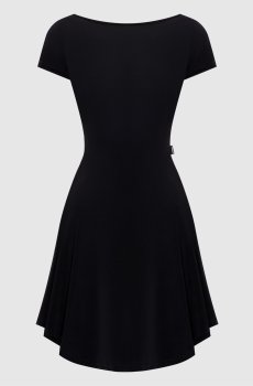 Черное платье мини