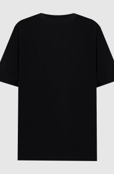 Черная футболка с принтом