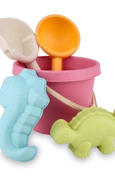 Набор для игры с песком ranxian, 5 предметов, розовый, от 3 лет, размеры ведерка 15*14 см (RX789-179)