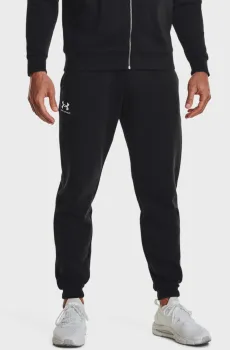 Мужские черные спортивные брюки UA Essential Fleece Jogger Черный L Under Armour 1373882-001