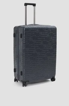 Темно-серый чемодан 54 см Серый S Baldinini T4BS01GLOS;GREY
