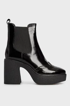 Женские черные кожаные ботильоны Черный 38 Respect IS32-146177