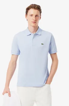 Мужское голубое поло Голубой L-XL Lacoste L1212J2G