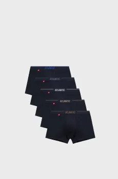 Мужские темно-синие боксеры (5 шт) Синий XL Atlantic 5SMH-004