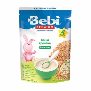 Детская гречневая безмолочная каша Bebi Premium от 4 месяцев, 200 г Детская гречневая безмолочная каша Bebi Premium от 4 месяцев, 200 г