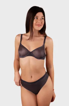 Женский темно-серый бюстгальтер Серый 70E brabrabra SLZ25501072