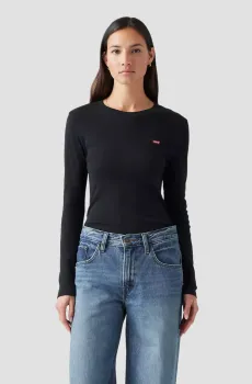 Женский черный лонгслив Черный XS Levi’s® 000KL;0001