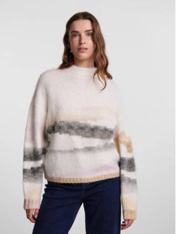 Pieces Светр 17142347 Білий Regular Fit Pieces Светр 17142347 Білий Regular Fit