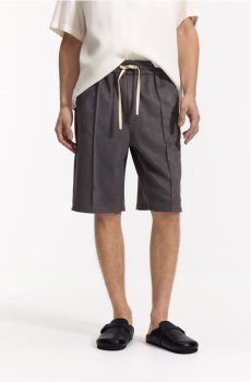 Reserved - Шорти з імітації замші - темно-сірий - YV375-90X