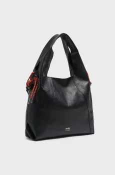 Женская черная кожаная сумка Черный ONESIZE Bimba Y Lola 252BBBJ8C.12000