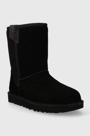 Замшевые сапоги UGG Classic Short Bailey Zip цвет чёрный 1144043 Замшевые сапоги UGG Classic Short Bailey Zip цвет чёрный 1144043