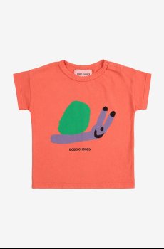 Детская хлопковая футболка Bobo Choses Funny Snail