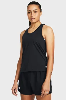 Женская черная майка UA Launch Singlet Черный L Under Armour 1382436-001