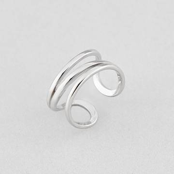 Серебряное кольцо Minimal 10191-14,0р Серебряное кольцо Minimal 10191-14,0р
