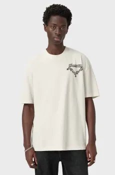 Мужская белая футболка DRIP Белый M AllSaints M005PD