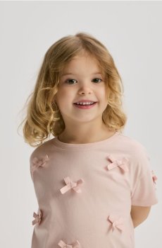 Reserved - Футболка з аплікацією - рожевий - 267HU-30X