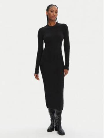 STAUD Трикотажна сукня Ramona R24F2208WN Чорний Slim Fit STAUD Трикотажна сукня Ramona R24F2208WN Чорний Slim Fit