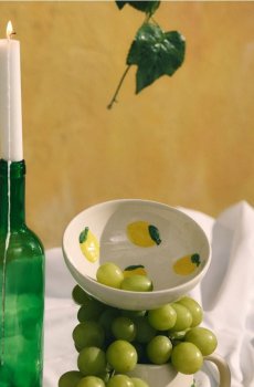 Миска з лимонним мотивом - жовтий