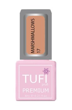 Уценка! Гель-лак для ногтей Tufi profi Premium Marshmallows 17 Персик, 8 мл