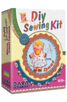 Набор для творчества Умняшка Шиття мякої іграшки Хрюша, от 5 лет (МЫ-004)
